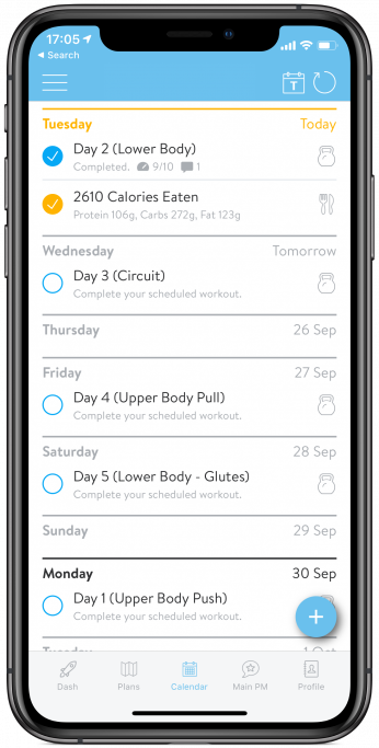 Trainerize mobil app 4